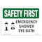 Signmission OSHA SAFETY FIRST, 5" Height, Decal, 7" x 5", Landscape, OS-SF-D-57-L-10776 OS-SF-D-57-L-10776 - alternate 1